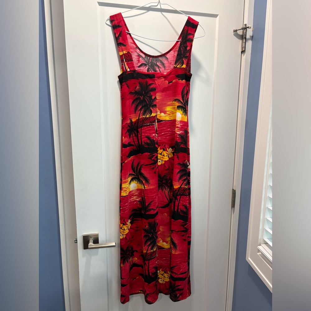 HAWAIIAN MAXI DRESS | Exotic Tropical Vintage Floral Pattern | Women’s Size 4-6 - Picture 7 of 17